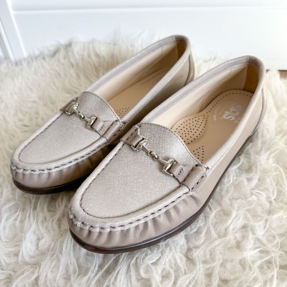 SAS Footwear Metro Slip On Loafer - Taupe / Linen Color | Size 6.5